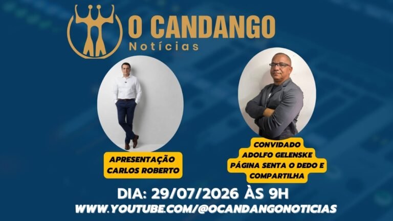 O CANDANGO NOTICIAS APRESENTAÇÃO CARLOS ROBERTO